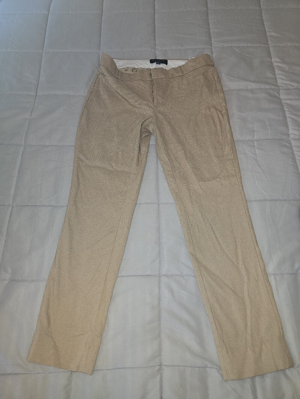 Banana Republic Sloan Cropped Women's Khaki Straight-Leg Chinos